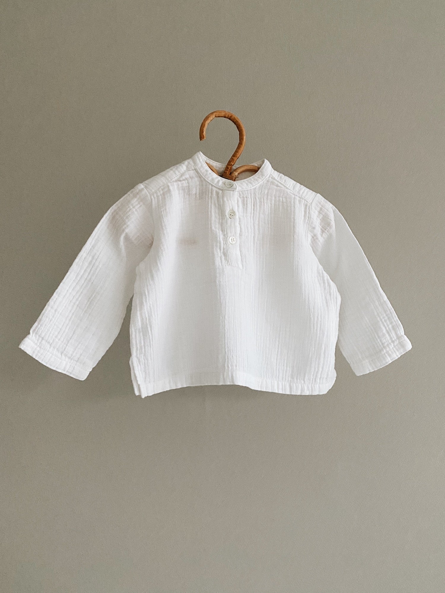 White linen shirt baby hotsell