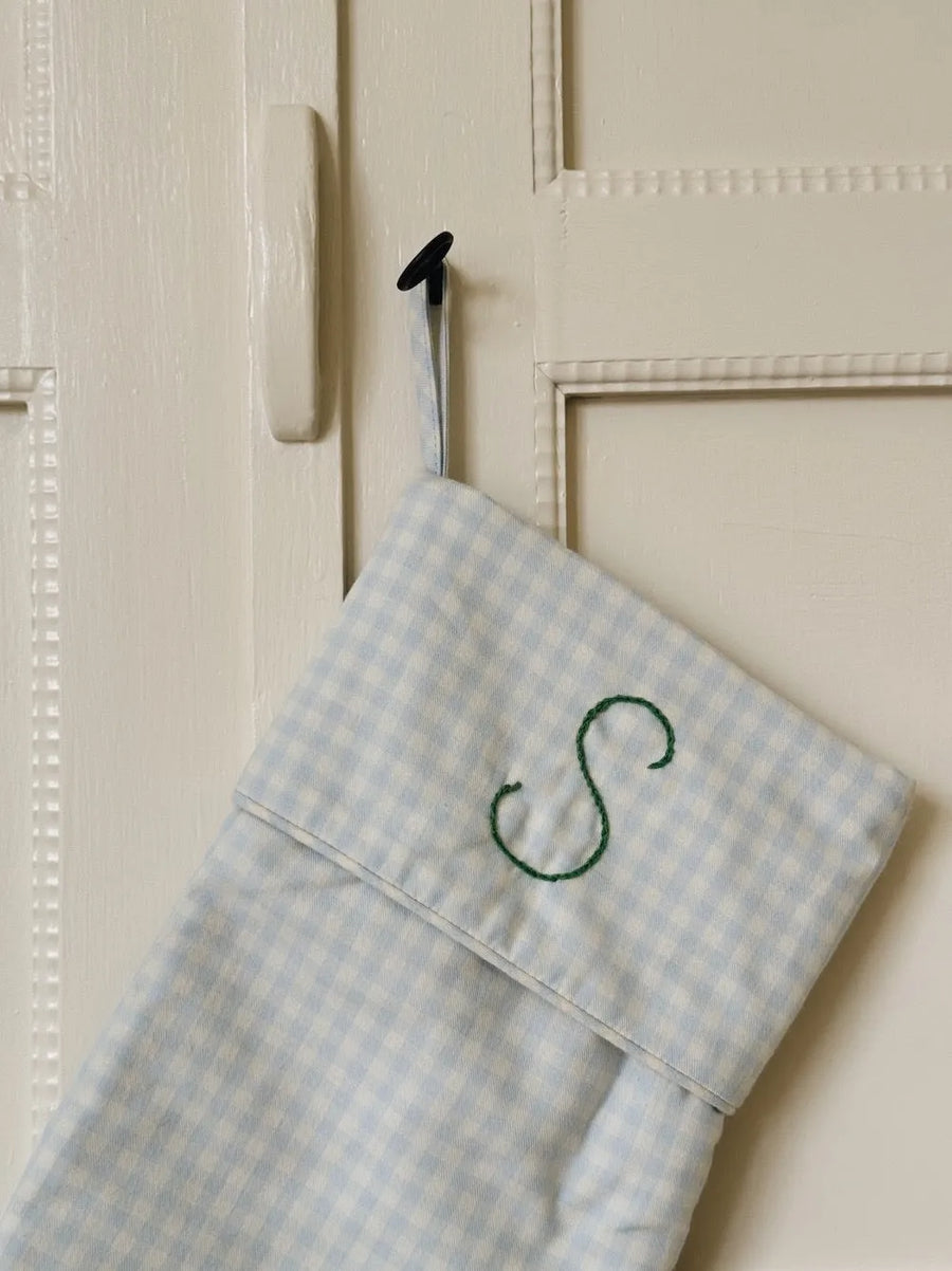 Julesok blue gingham