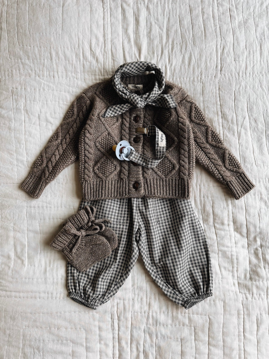 Panda pants forest check