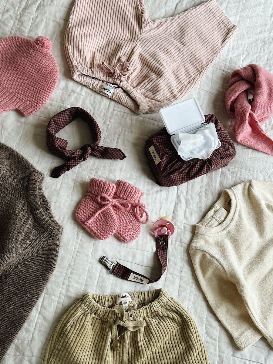 Eddie scarf indigo check