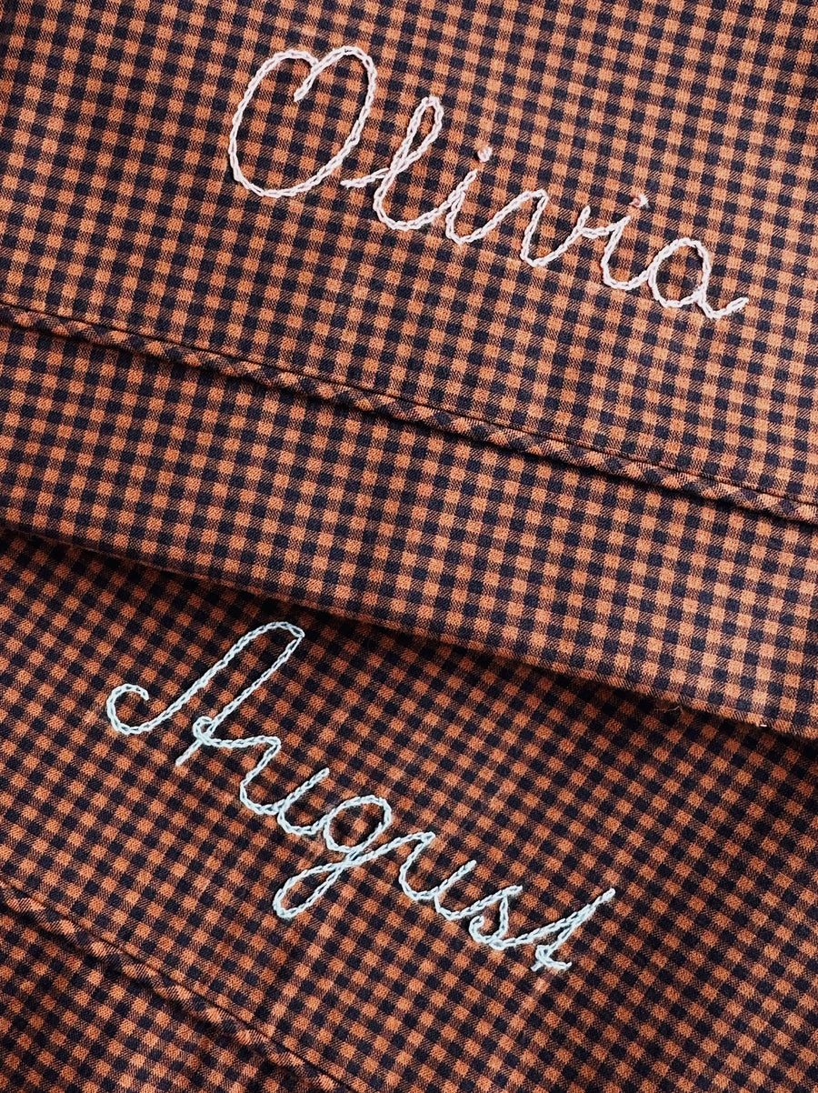 <tc>Junior bundle indigo check: Sengetøj, Dyne & Pude</tc>