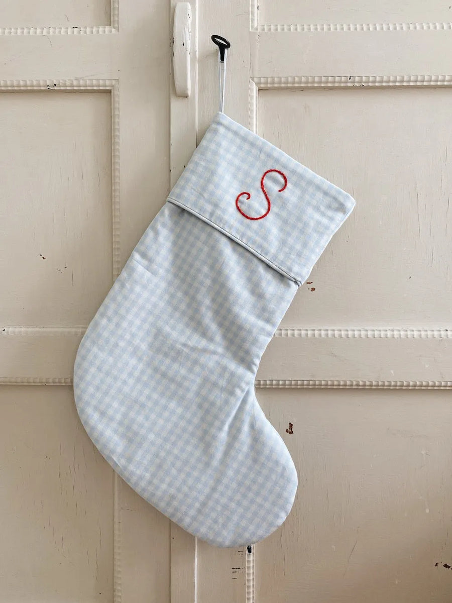 Julesok blue gingham