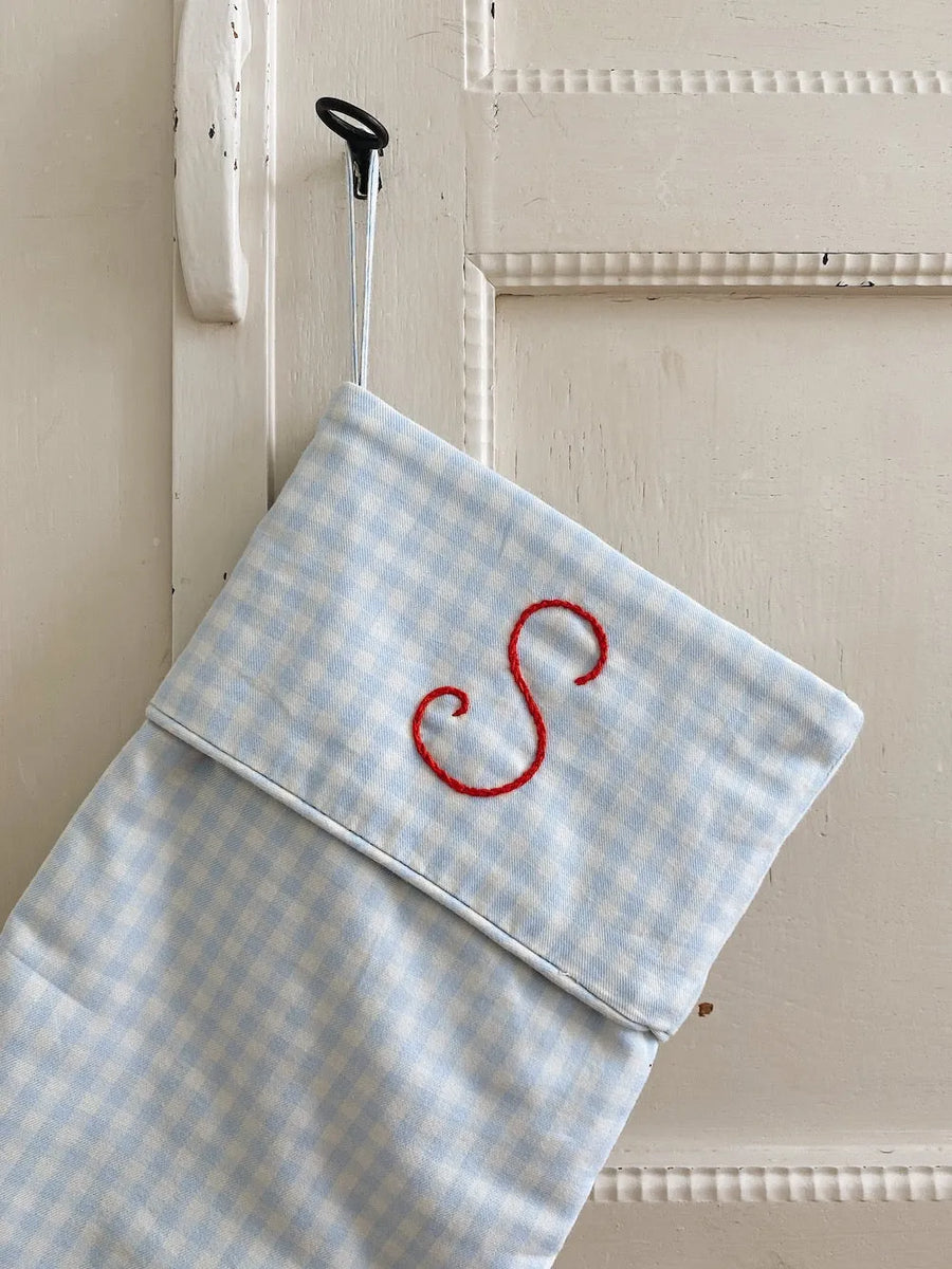 Julesok blue gingham