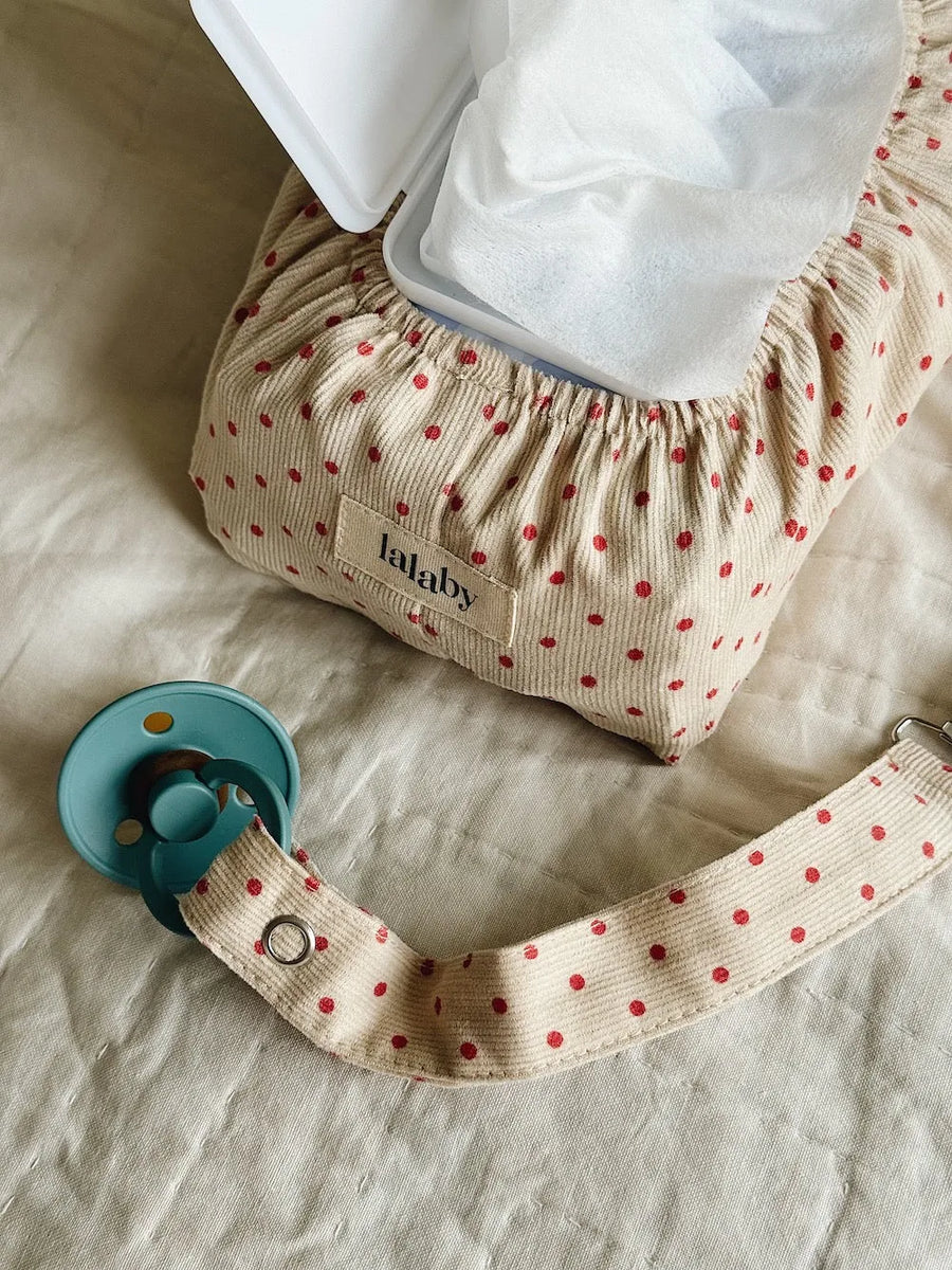 Pacifier clip red dot