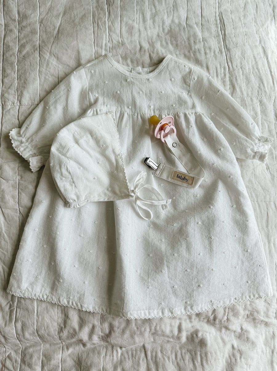 <tc>Lilibeth kjole white Dot (baby)</tc>