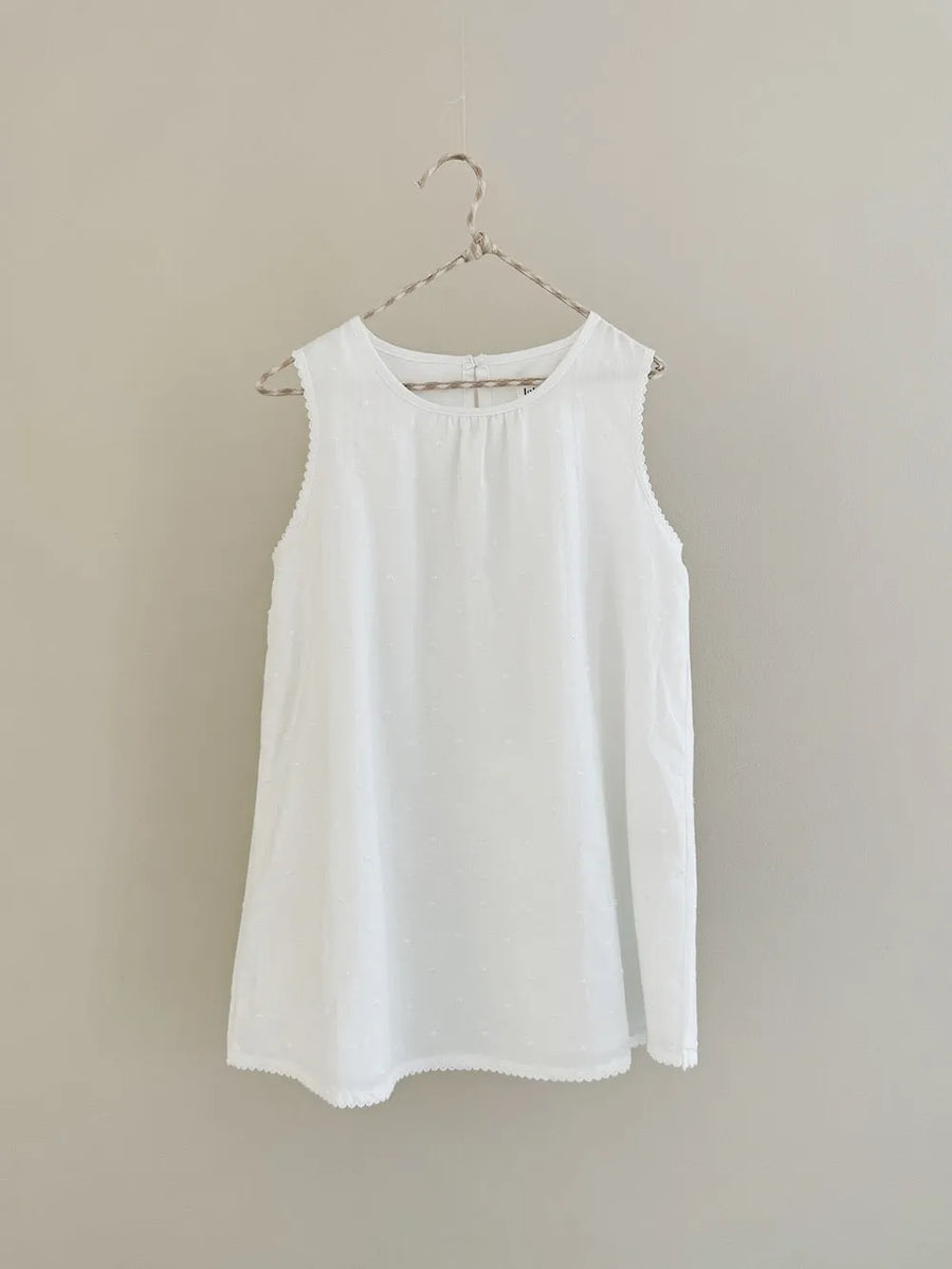 Elinor dress white dot