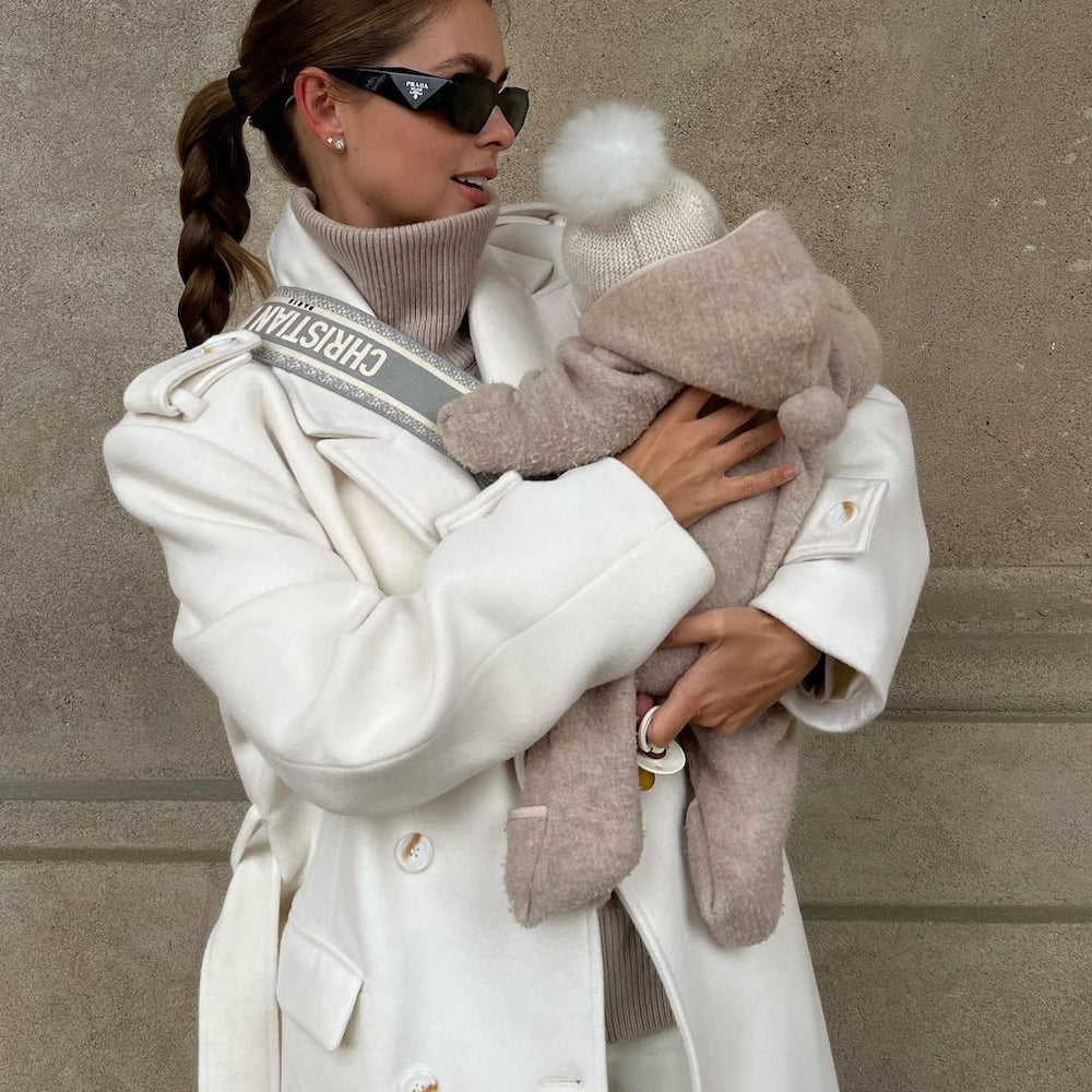 Lalaby - Teddy onesie oat