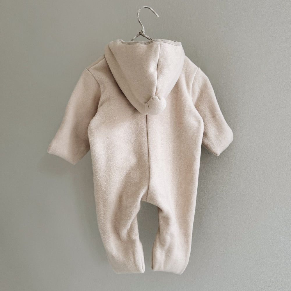 Lalaby - Teddy cotton onesie ivory