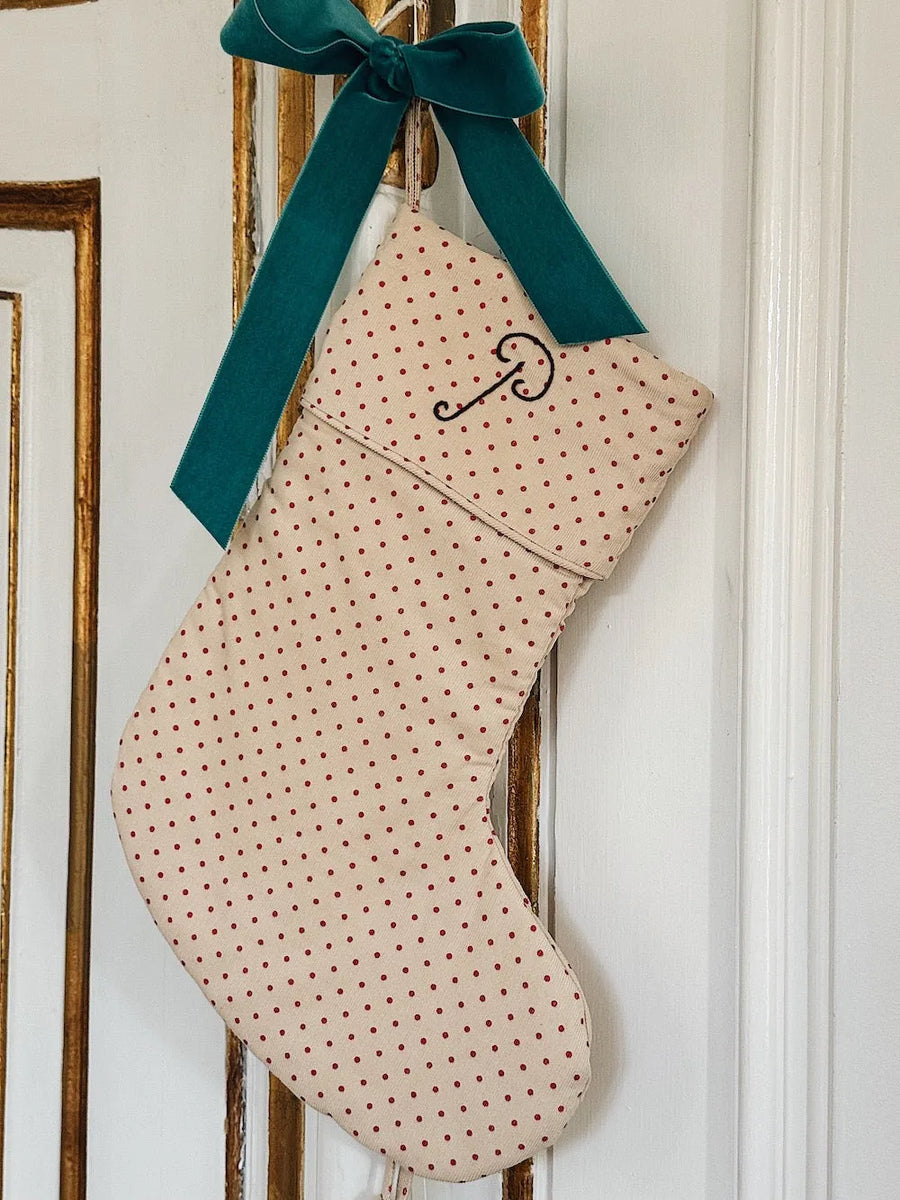 Christmas stocking red dot