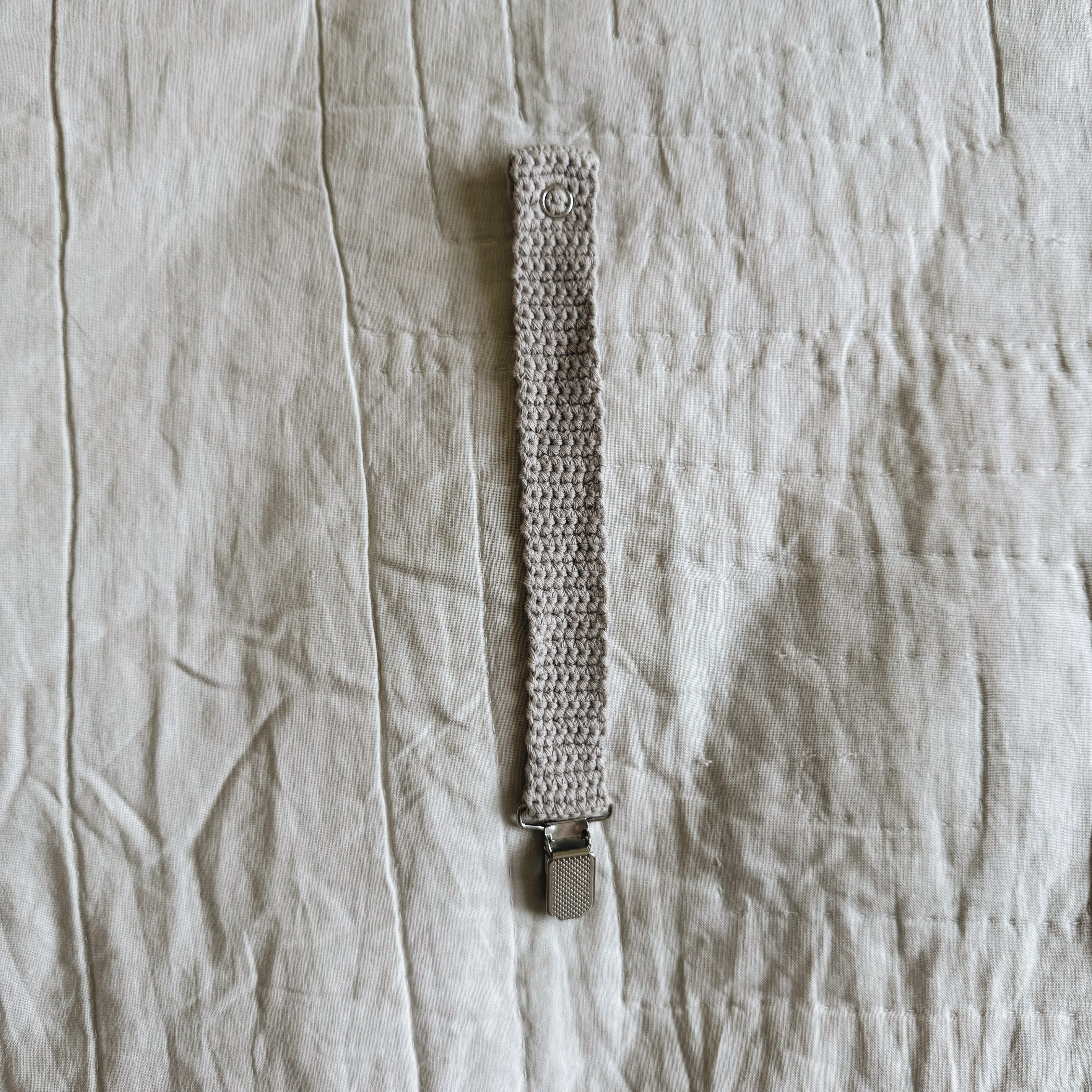 Pacifier clip cotton cloud