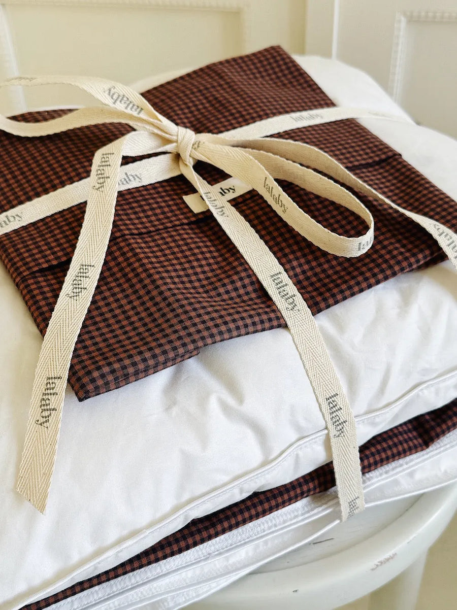 <tc>Junior bundle indigo check: Sengetøj, Dyne & Pude</tc>