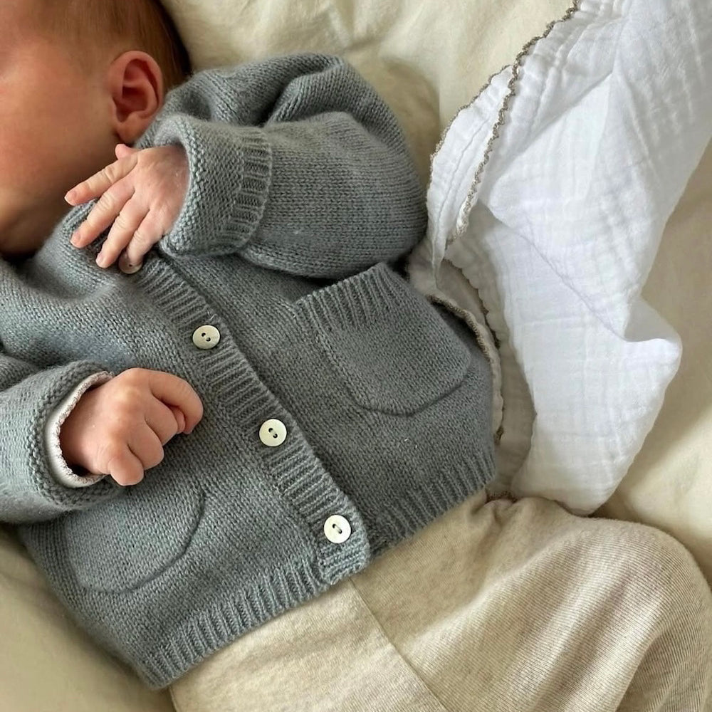 Bobbie cardigan dove (baby)