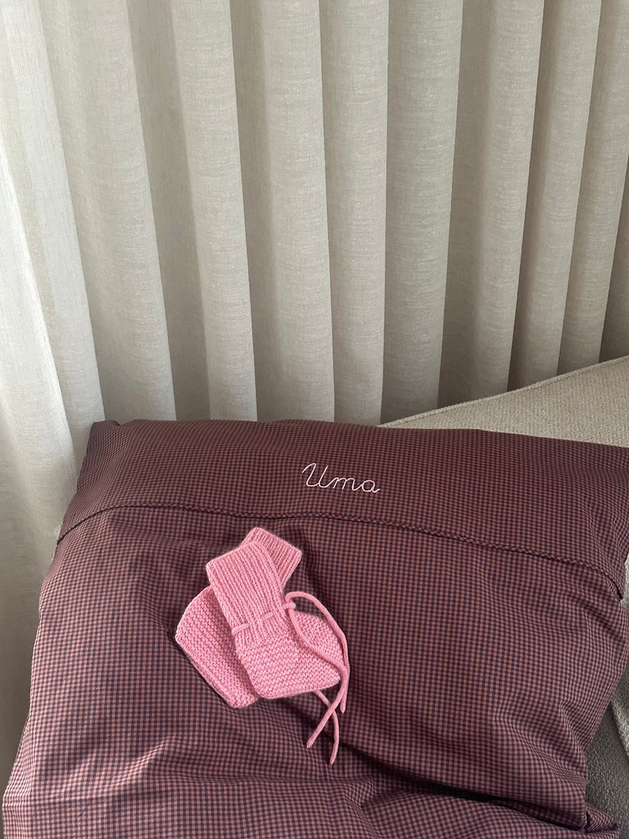 Baby bundle indigo check: Bedding, Duvet & Pillow