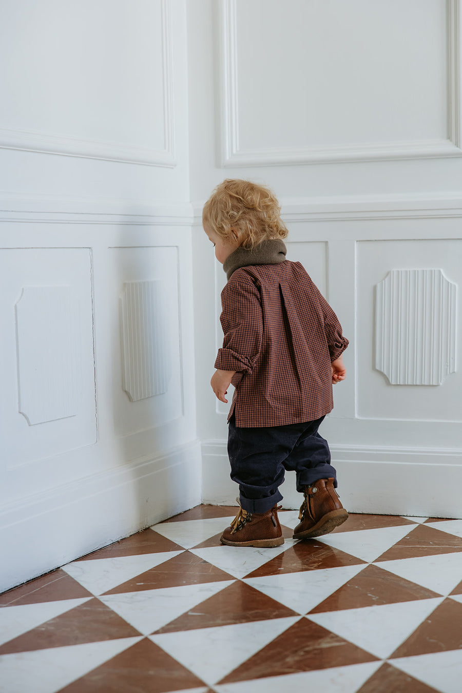 Willy skjorte indigo check (kids)
