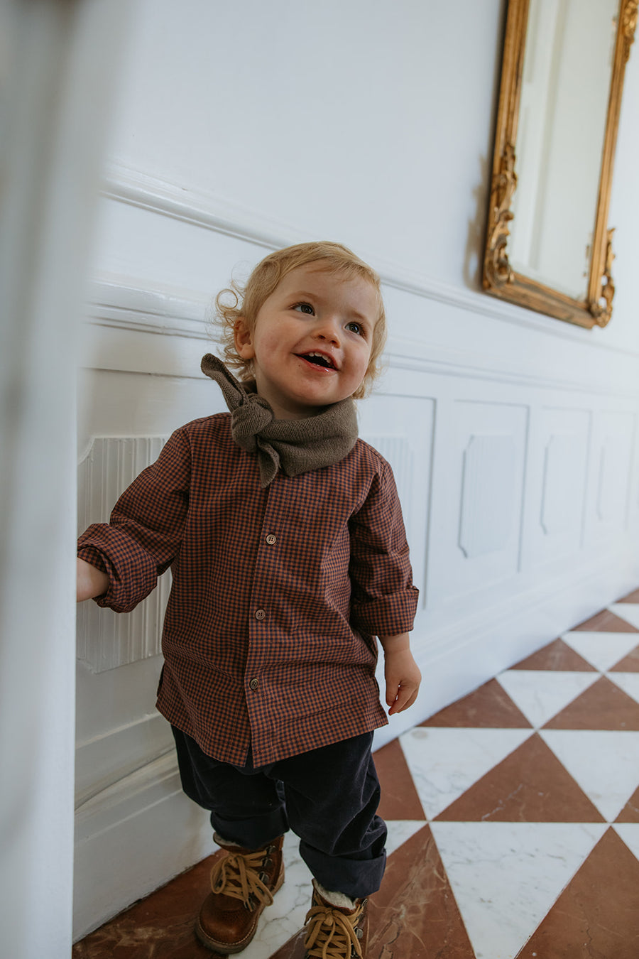 Willy skjorte indigo check (kids)