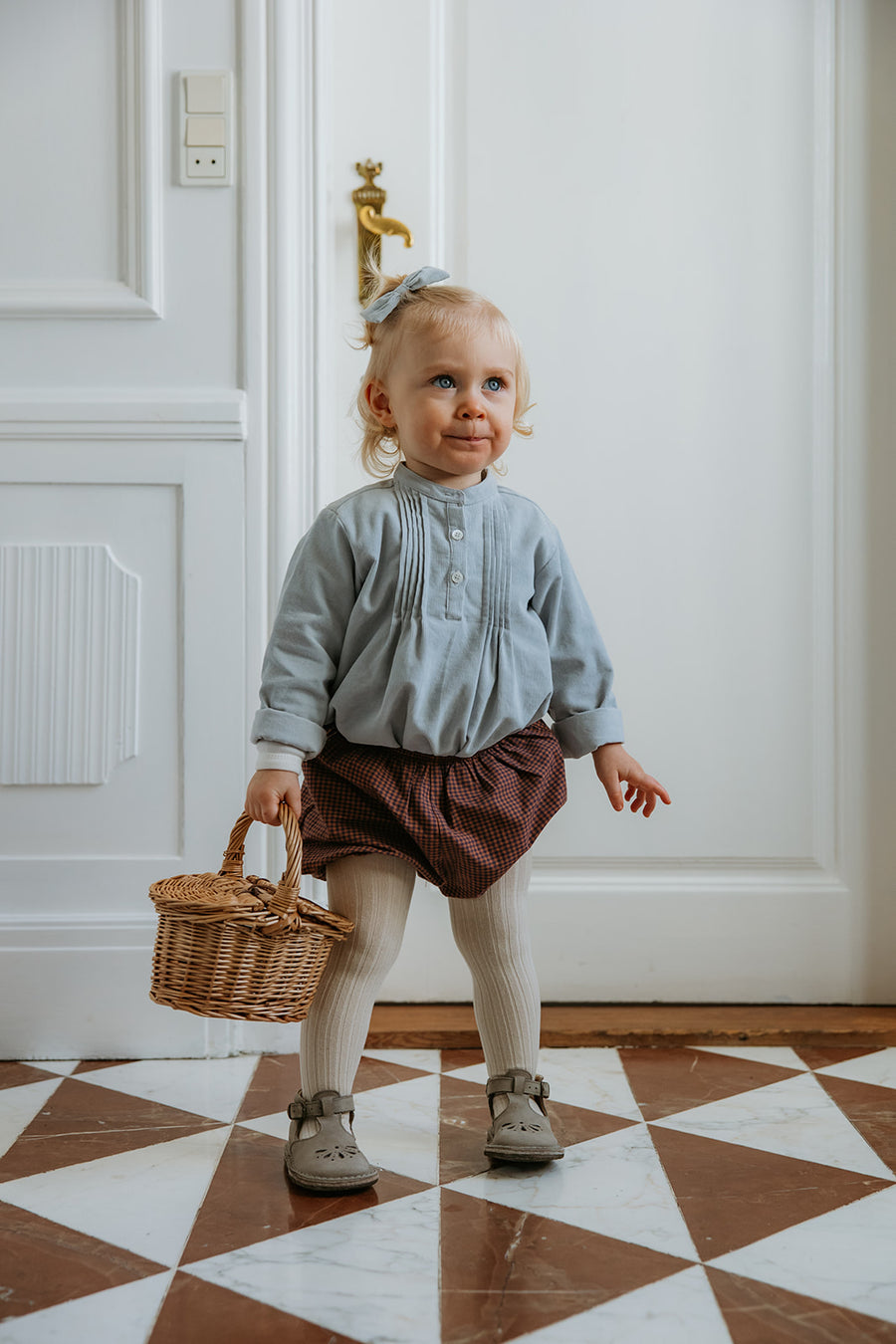 Nelly bloomers indigo check