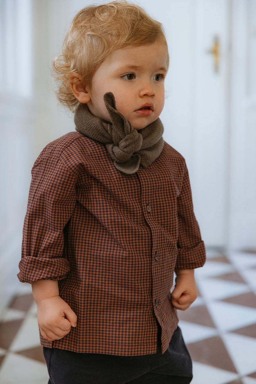 Atlas scarf brown