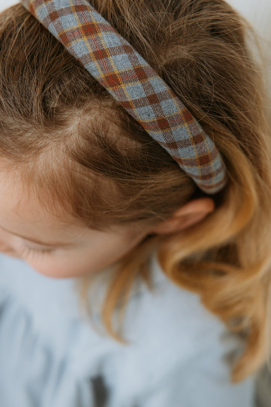 Headband grey check