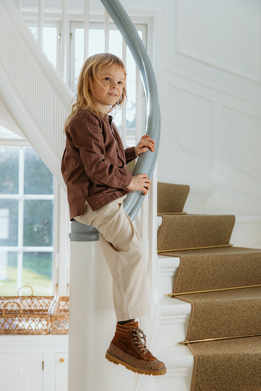 Willy skjorte indigo check (kids)