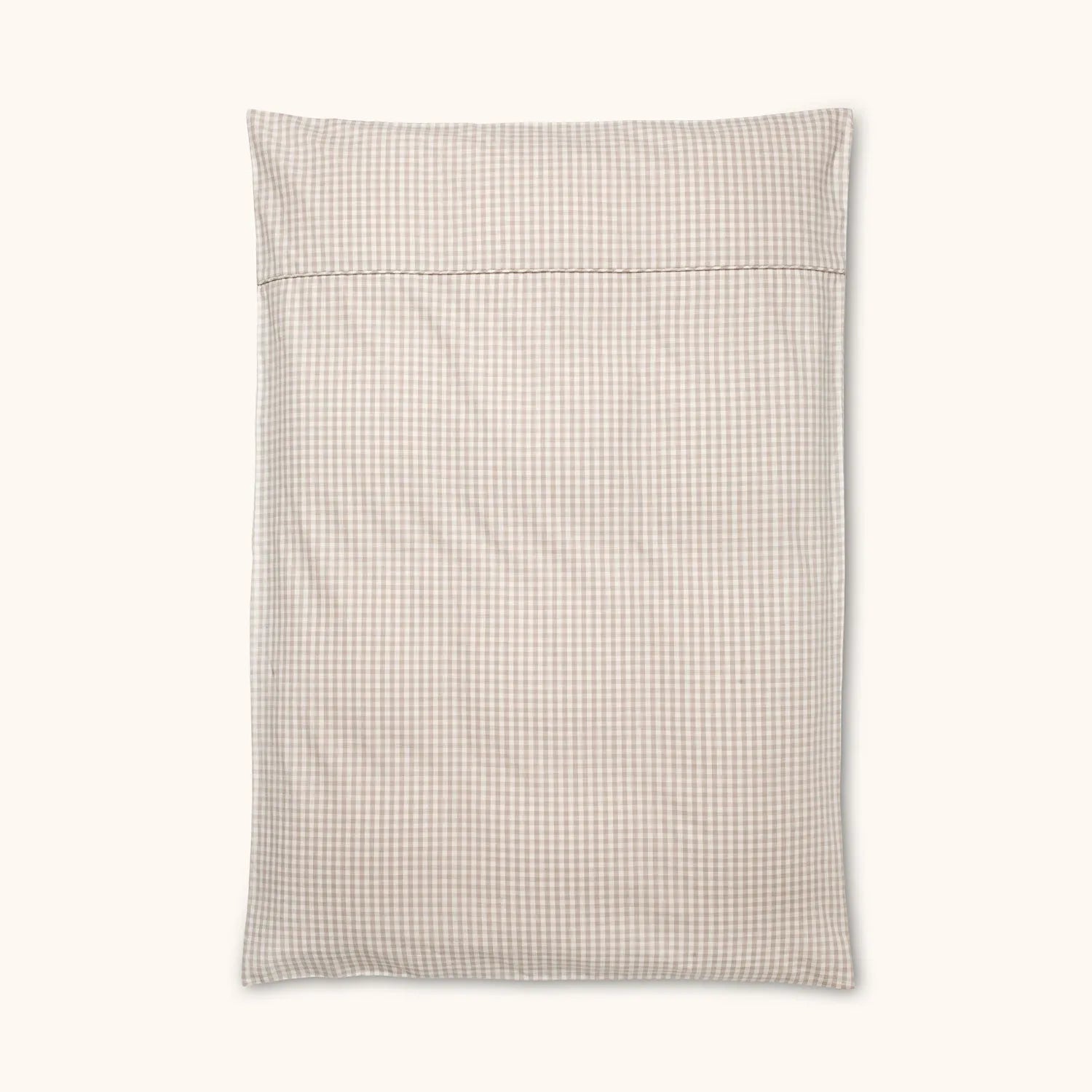 Classic junior bedding beige gingham - lalaby.com
