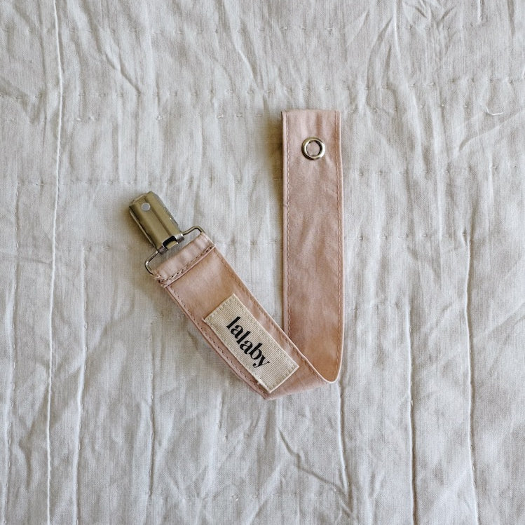 Pacifier clip blush