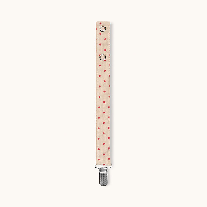 Pacifier clip red dot