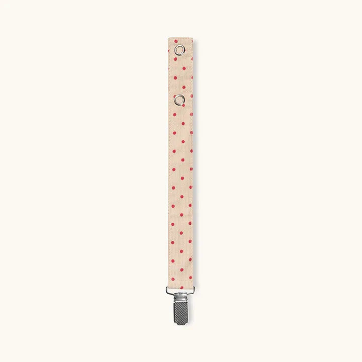 Pacifier clip red dot