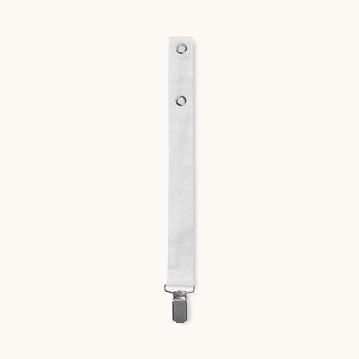Pacifier clip white dot