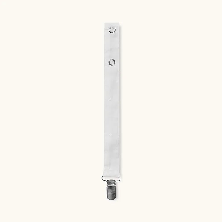Pacifier clip white dot