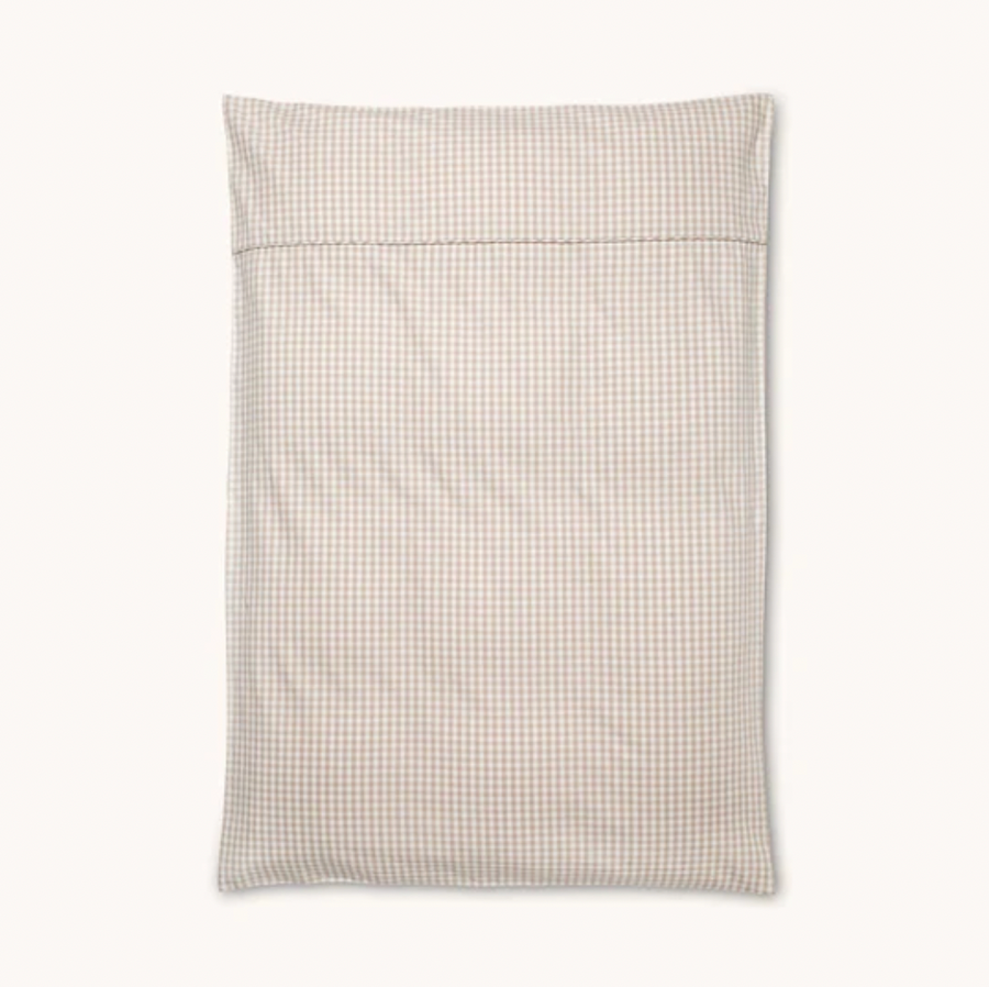 Classic adult bedding beige gingham