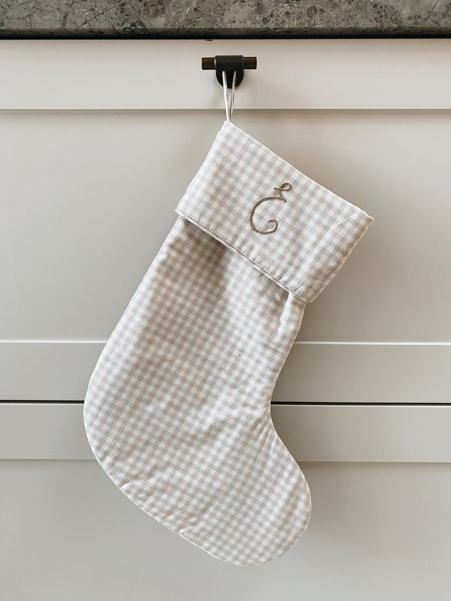 Christmas stocking beige - SOLD OUT