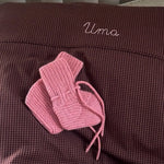 Lalaby knitted Alpha shoes for babies in sorbet pink cashmere