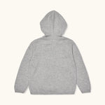 Lalaby Andy hoodie for kids in a grey baby wool, yak and cashnere blend