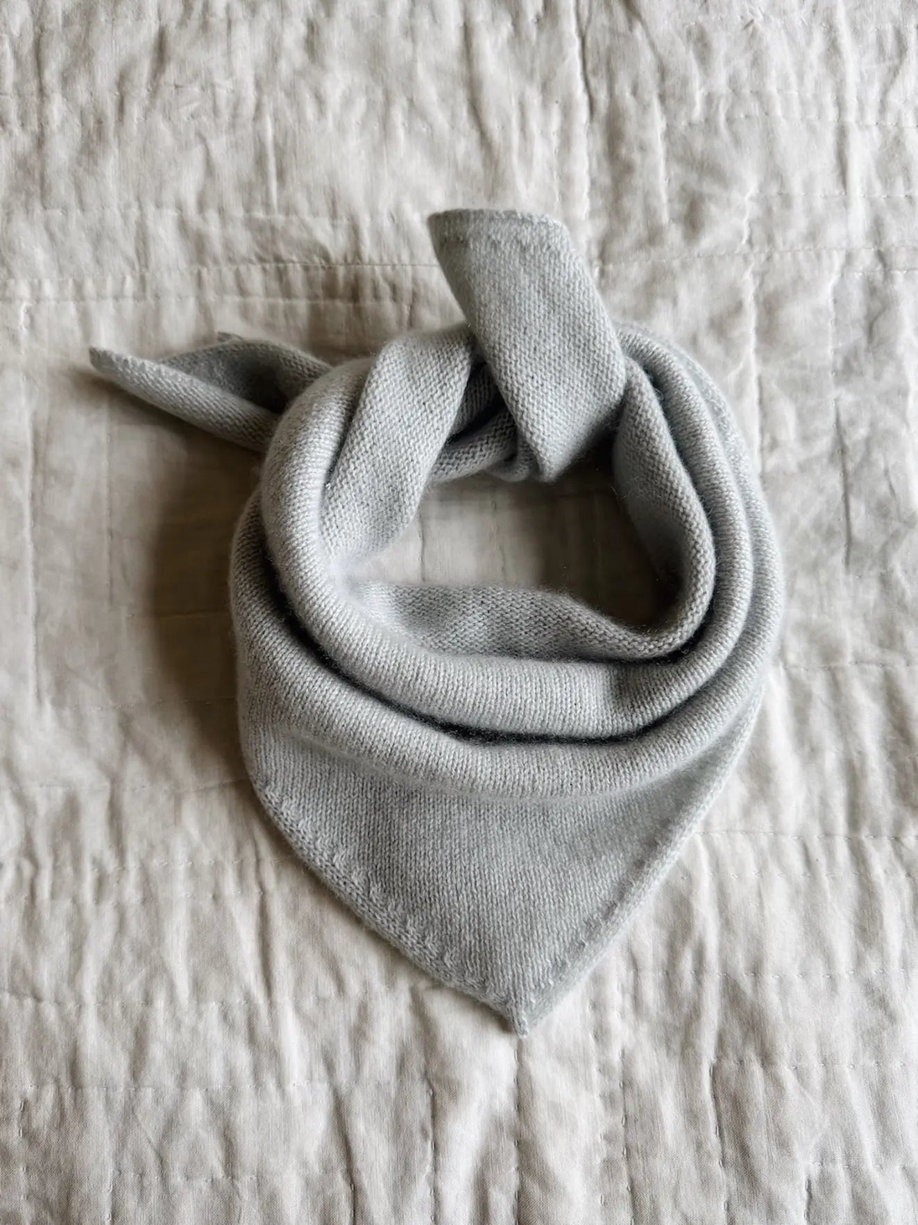 Lalaby Atlas scarf for babies, kids and adults in bluey light blue cashmere