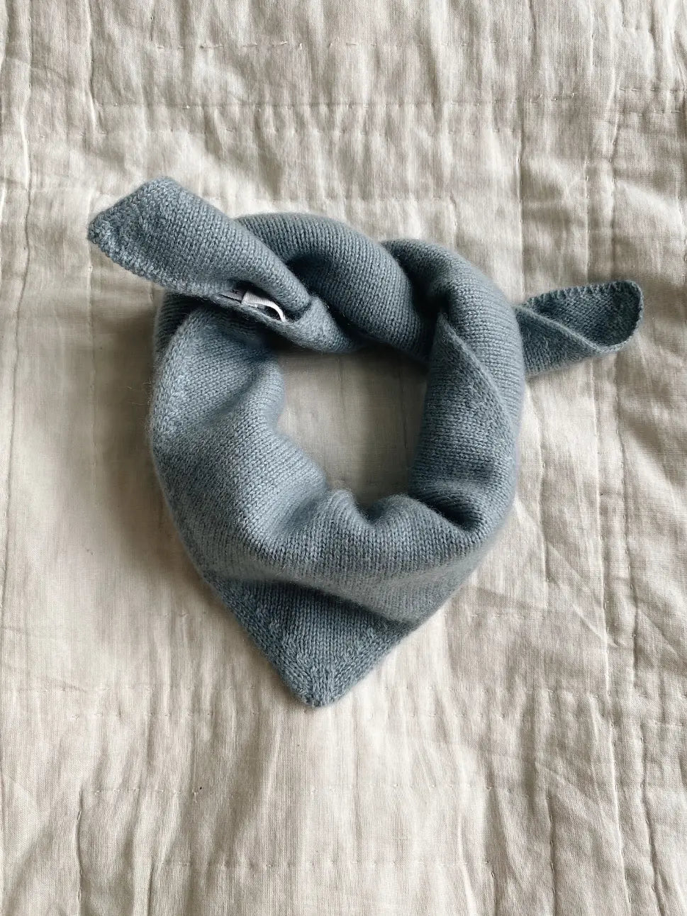 Lalaby Atlas scarf for babies, kids and adults in dove blue cashmere