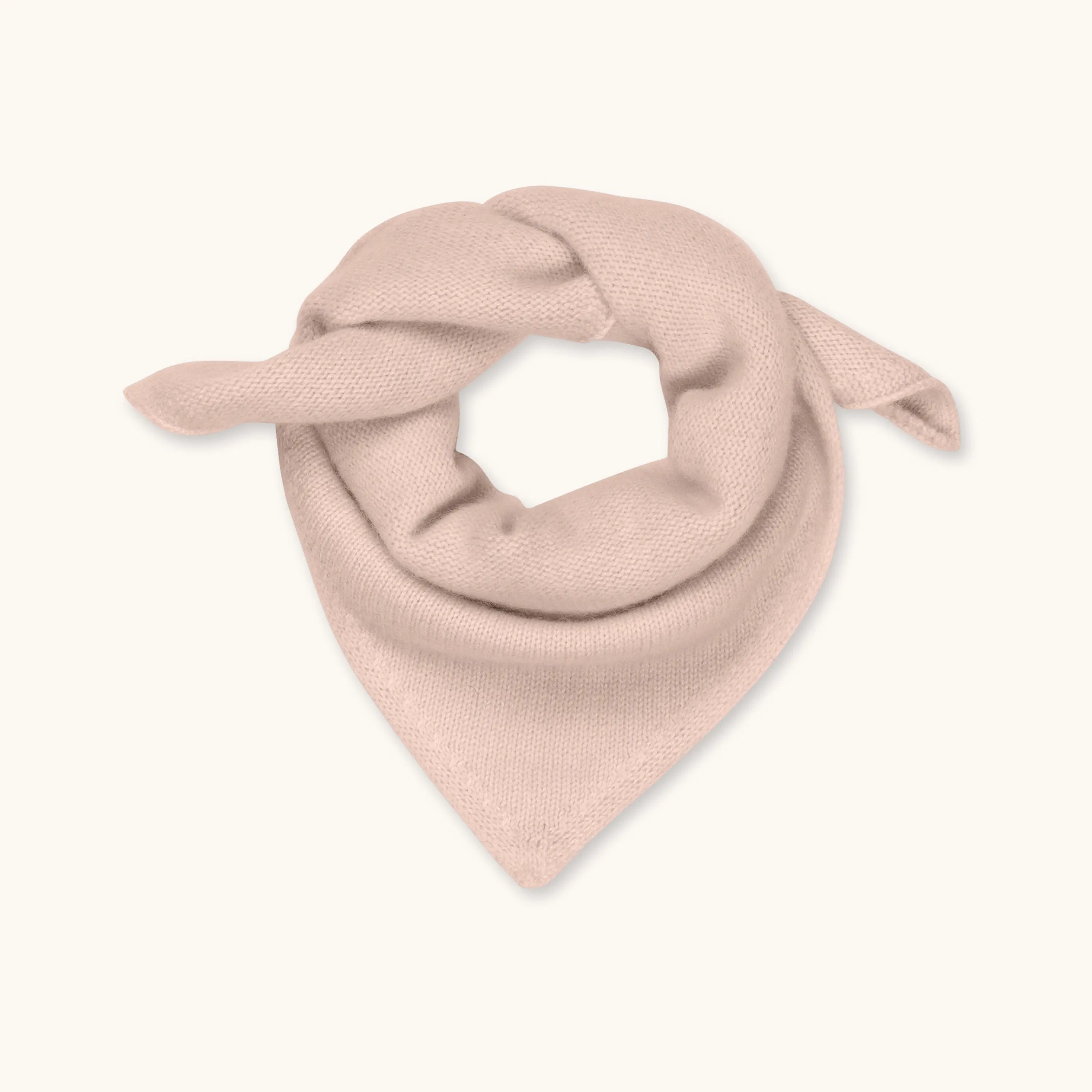 Lalaby Atlas scarf for babies, kids and adults in powder pink cashmere