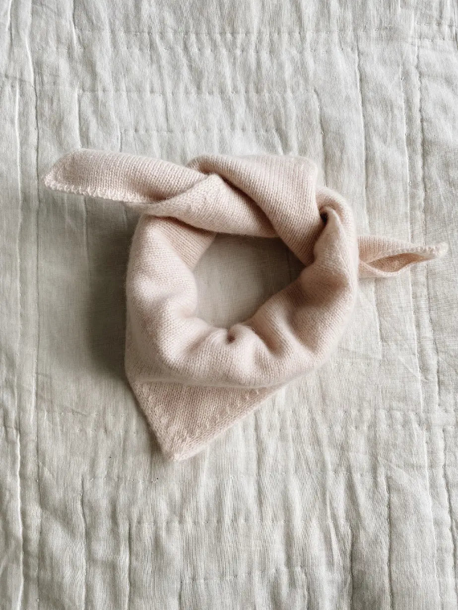 Lalaby Atlas scarf for babies, kids and adults in powder pink cashmere