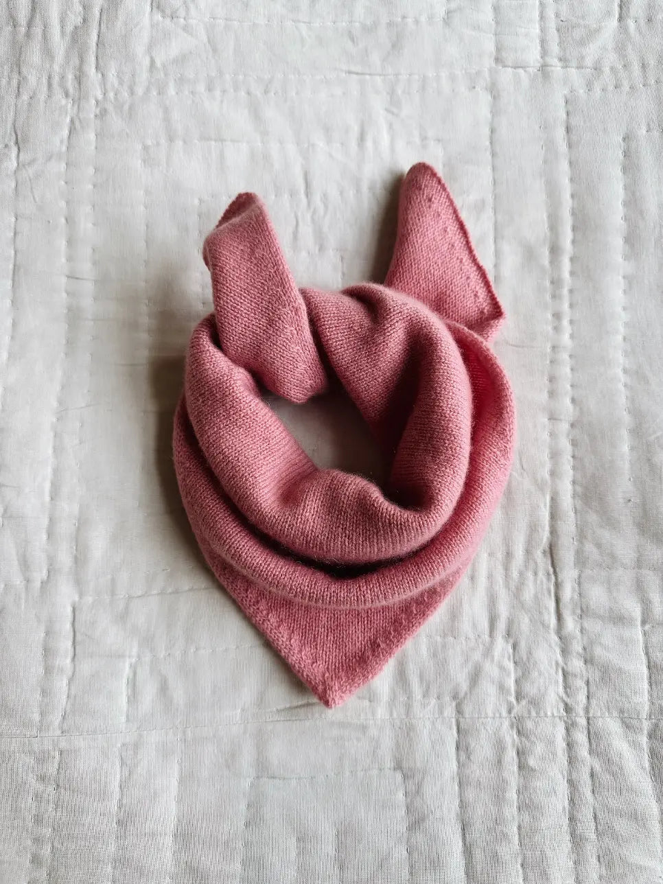 Lalaby Atlas scarf for babies, kids and adults in sorbet pink cashmere