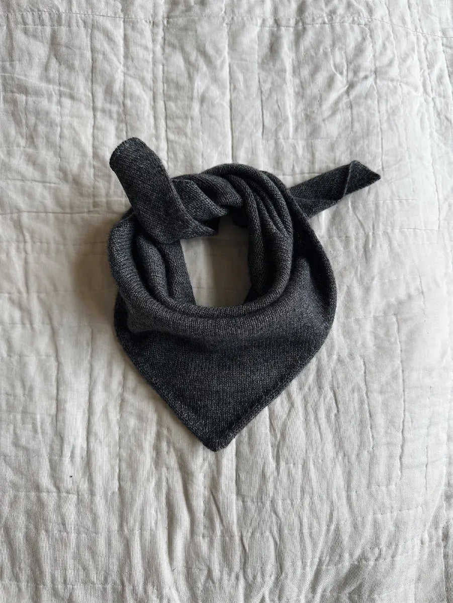 Lalaby Atlas scarf for babies, kids and adults in storm grey cashmere