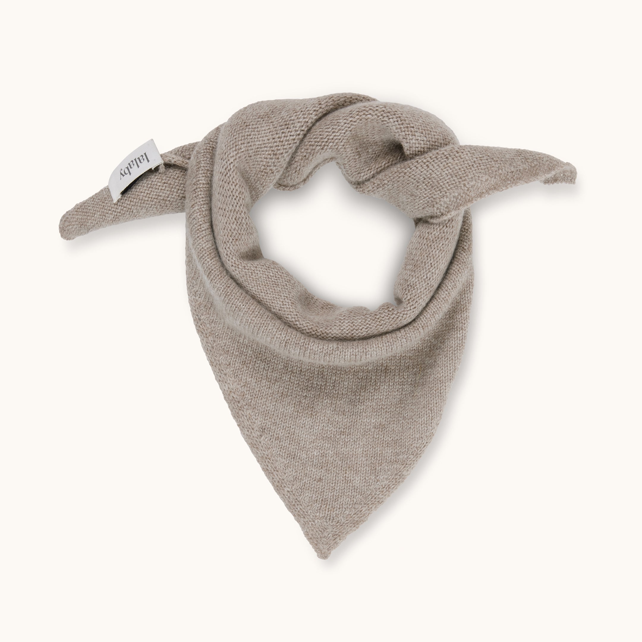 Lalaby Atlas scarf for babies, kids and adults in toast brown cashmere