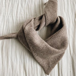 Lalaby Atlas scarf for babies, kids and adults in toast brown cashmere