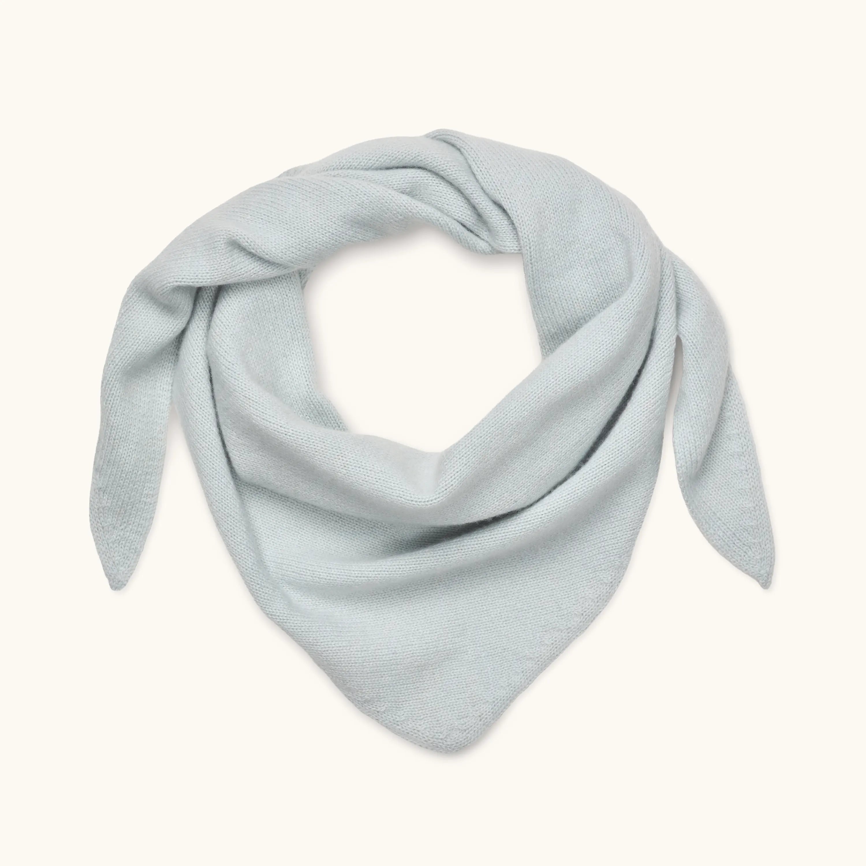 Lalaby Atlas scarf big for kids and adults in bluey light blue cashmere