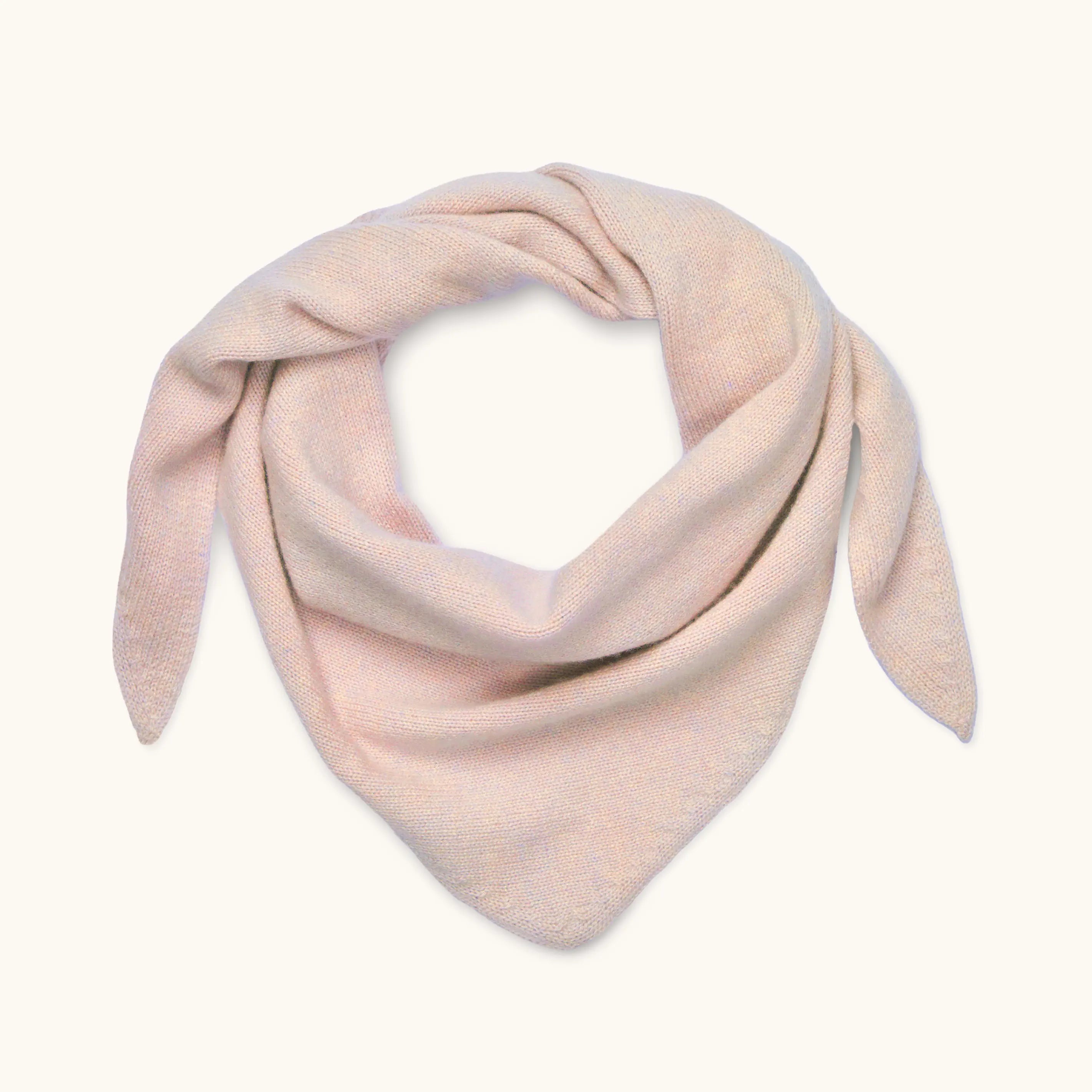 Lalaby Atlas scarf big for kids and adults in powder pink cashmere