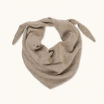 Lalaby Atlas scarf big for kids and adults in toast brown cashmere