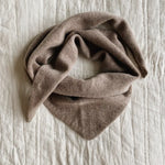Lalaby Atlas scarf big for kids and adults in toast brown cashmere