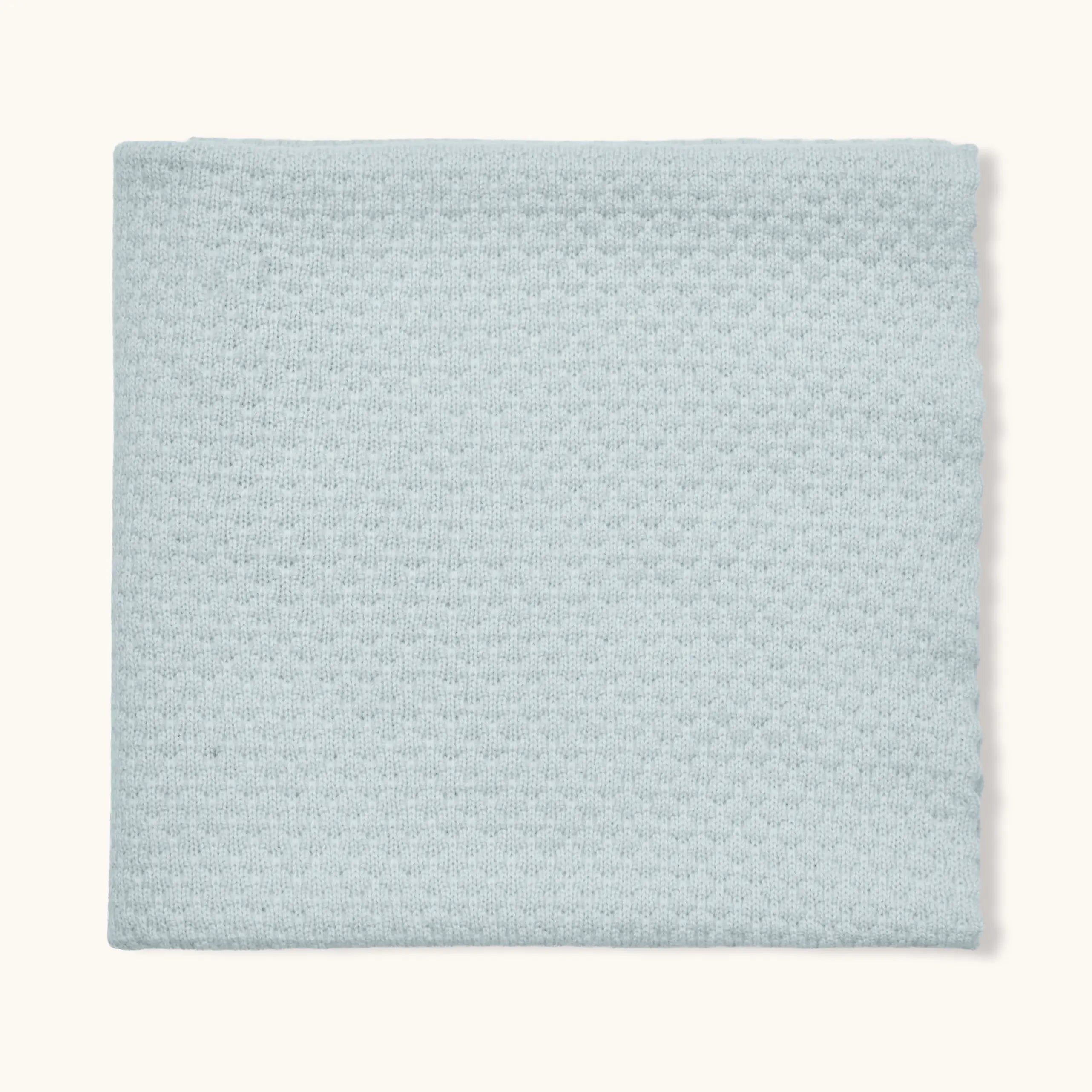 Lalaby Aura baby blanket in bluey light blue cashmere