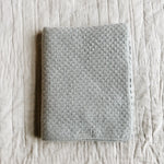 Lalaby Aura baby blanket in bluey light blue cashmere