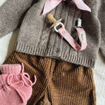 Lalaby AW26 baby girl look in shades of cookie, millet, sorbet & tiny check pink