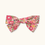 Lalaby Big hair bow for kids in berry betsy pink liberty organic cotton
