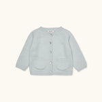 Lalaby Bobbie cardigan for babies in bluey light blue cashmere
